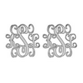 Alison & Ivy Traditional Monogram Stud Earrings - 20 mm